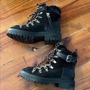 Circus by Sam Edelman Black Combat Boots